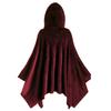 Ladies Hooded Cape Color Cloak Cosplay Costume Cape