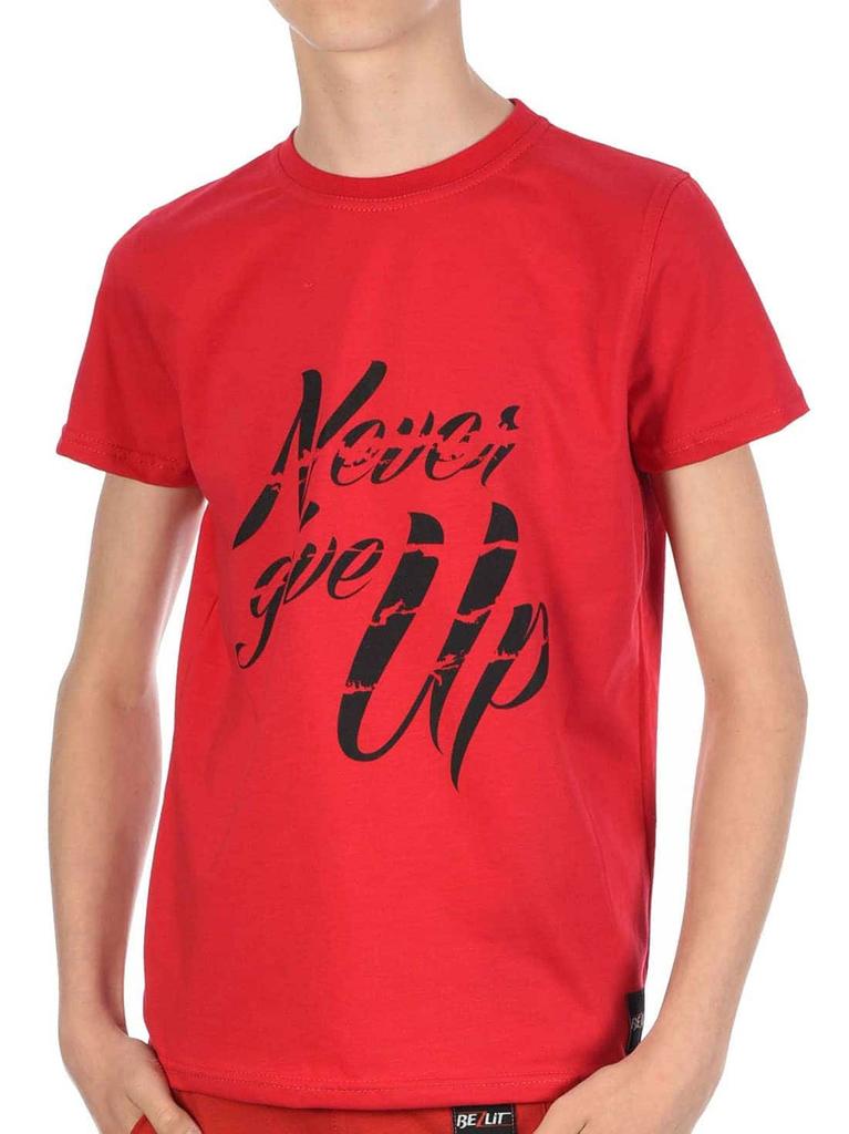Jungen T-Shirt mit Never Give Up
