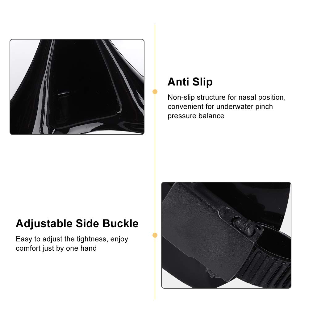 Urhomy Underwater Swim Diving Wide Field of Tempered Glass Adjustable Perfect for Summer Competitive Underwater Adult Goggles, Goggles, Goggles,