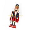 92MF Classical Nutcrackers Soldier Sculpture 38Cm Handmade Wooden Christmas Decoration For Festival Interior Styling