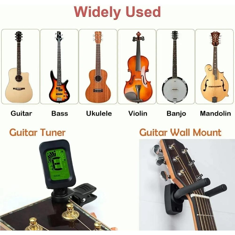 Il Kit Di Accessori Per Chitarra Da 66 Pezzi Include L'Accordatore Per