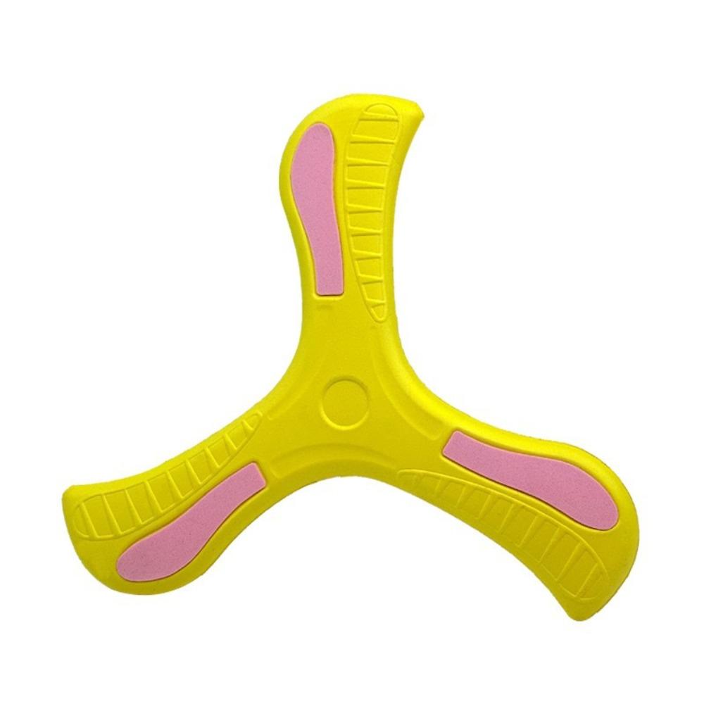 Interactive Luminous Boomerang Soft EVA Three-leaf Cross Flying Disc Flying Rocket Toy  Adult-kids