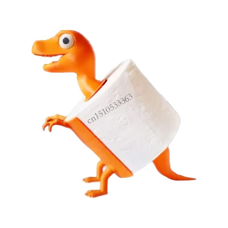 090E Printed Dinosaur Toilet Paper Towel Holder Cartoon Auto Inner Accessory