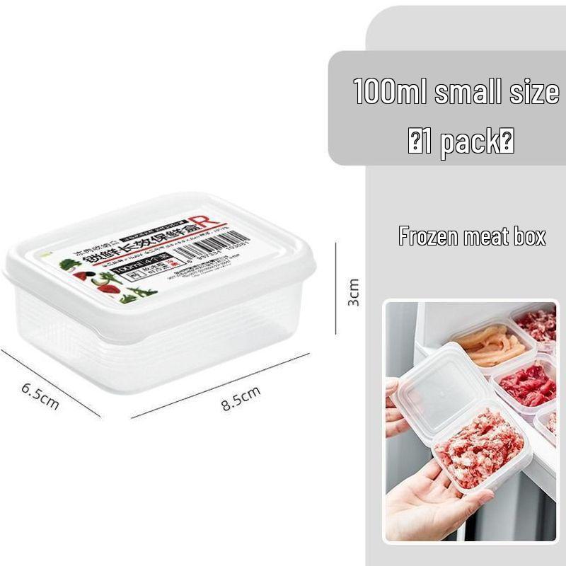 Enhanced Food-Grade Refrigerator Freezer Box with Thickened Meat Compartment