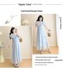 2026 Summer Korean Style Puff Sleeve Knee-Length Maternity Dress