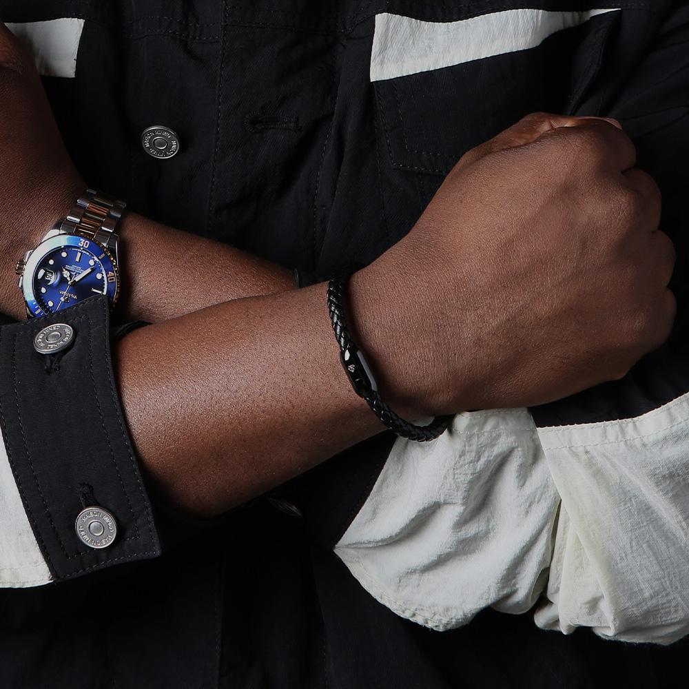 Ventera Licentio Leather Men'S Bracelet