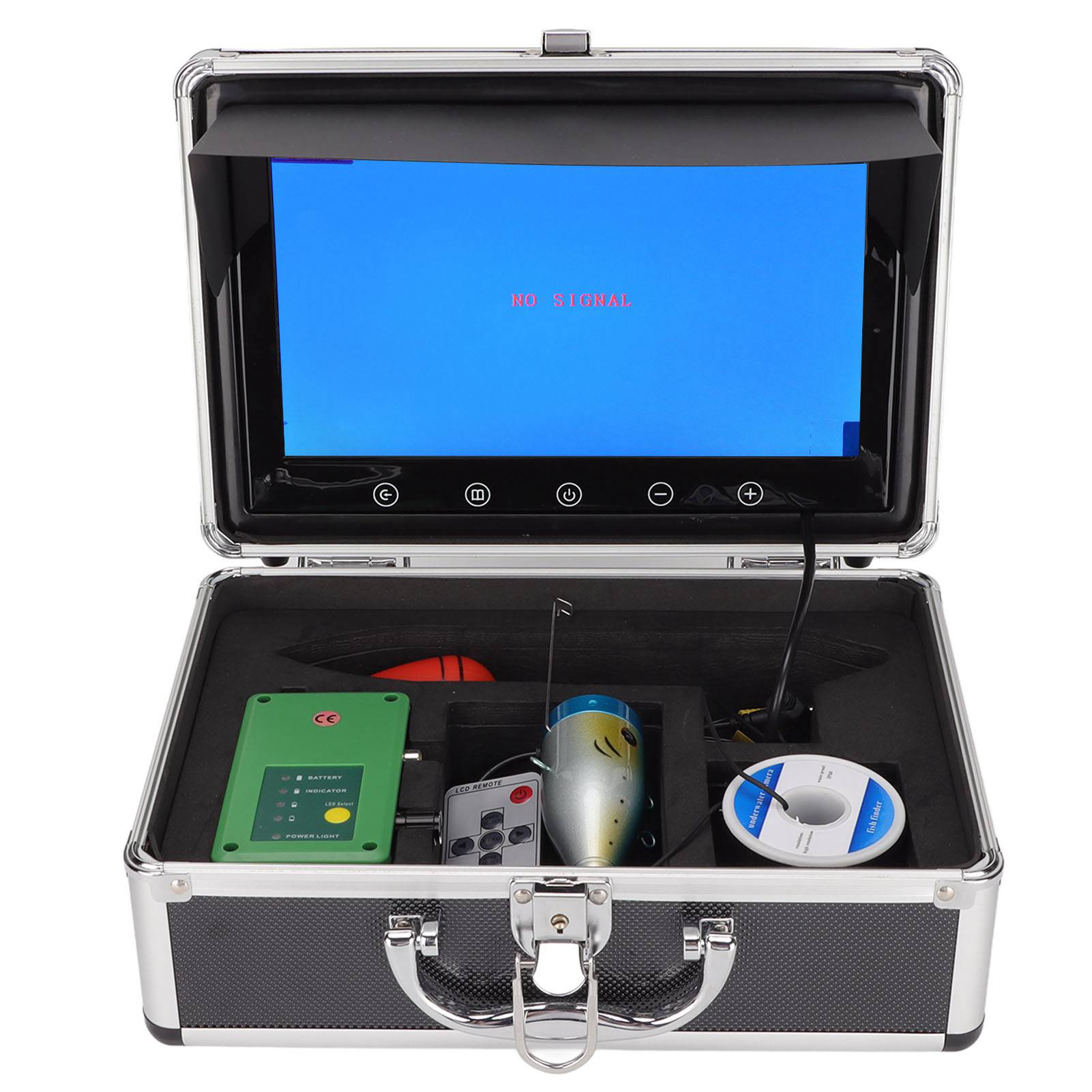 

Подводная камера для рыбалки Портативный 10.1-дюймовый ЖК-монитор Водонепроницаемый HD 1000TVL Подводная рыбалка EU Plug