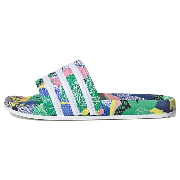 

adidas Шльопанці Adilette Flowers Червоний Синій Рожевий Жіночі FW2529 39⅓