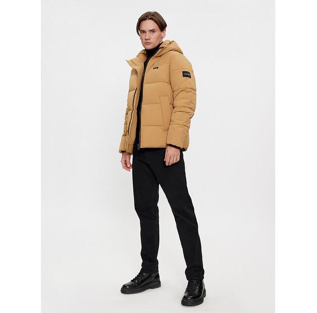 Down Jacket Calvin Klein Crinkle K10K110336 Khaki Regular Fit