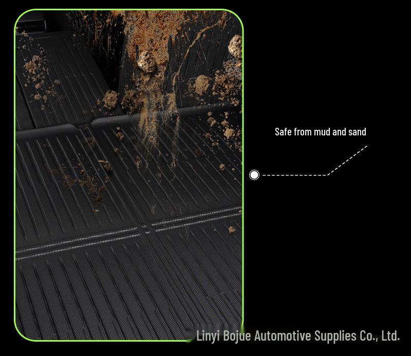 Tesla Model Y TPE Trunk Mat: Waterproof, Wear-Resistant, Easy to Clean Floor Protection