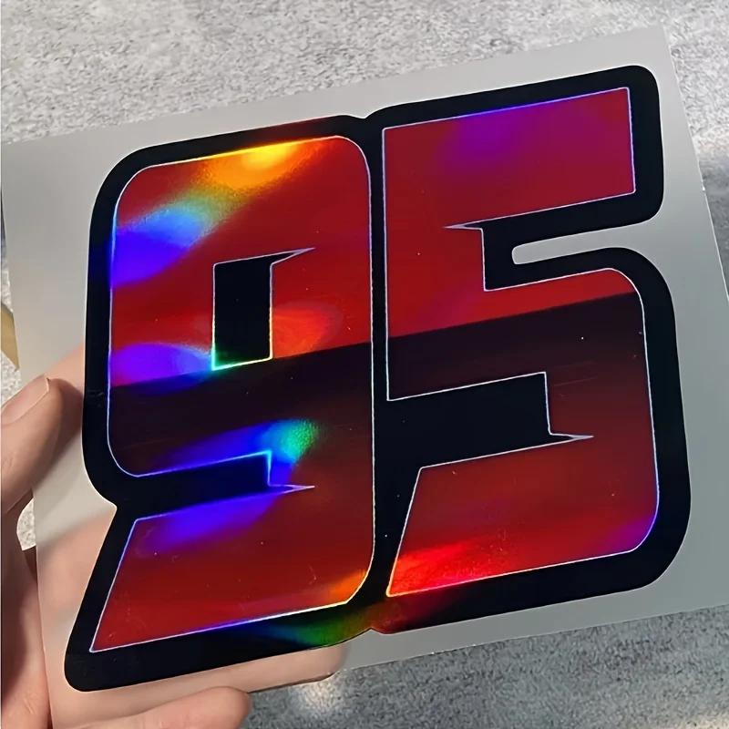 Red Laser Digital Sticker 1PC, Waterproof UV Resistant PVC Self-Adhesive Decal for Car Instrument Panel