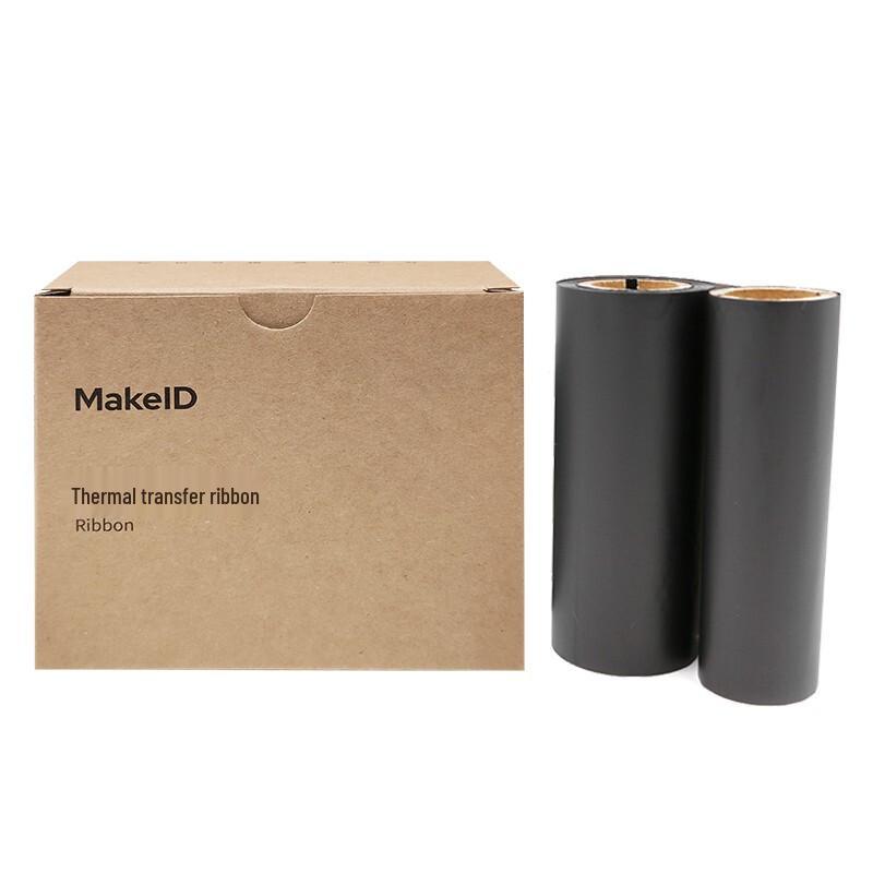 Makeid RX110HD Black Resin Thermal Ribbon, 110mm x 100m