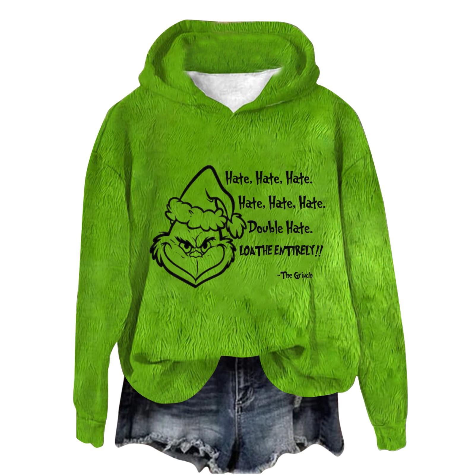 

Женская фланелевая толстовка с капюшоном и длинными рукавами с рождественским принтом S