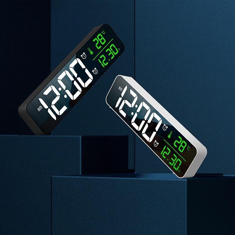 Electronic Modern Alarm Clock Mirror Digital Clock For Home And Office Decor
