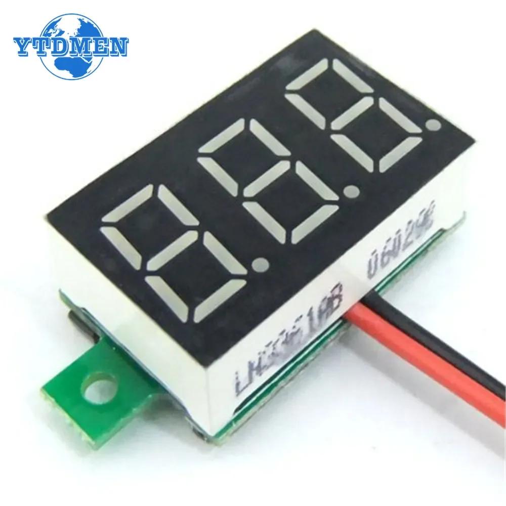 1PCS 0.36 Inch Voltmeter DC 0-32V 4.5V-30V LED Mini Digital Voltmeter LED Display Volt Meter Gauge Voltage Panel Meter 2 3 Wires