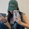 New Trendy Fashionable Cotton Cap For Women Letter Embroidered Stitching Kpop Baseball Cap Female Adjustable Hat Casual Leisure Streetwear Hat