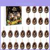 Weihnachts-Countdown-Adventskalender mit Acrylbaumloch-Tierdekorationen für Feiertagspartys und Geschenke