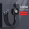 Car Charging Cable 3 In 1 USB Cable For Lightning Type C Micro USB Fast Charging Cable For Morris Garages MG 3 5 6 7 HS ZS GS H