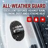 Car Door Latch Lock Cover, 4PCS Carbon Fibre Shock Absorption Vehicle Door Latch Protective Cover, Noise Reduction Automotive Lock Protector,