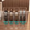 1/2Pcs Belt Storage Boxes Large Capacity 4 Grids Transparent Design Tie Belt Storage Holder Display Case Closet Organizer