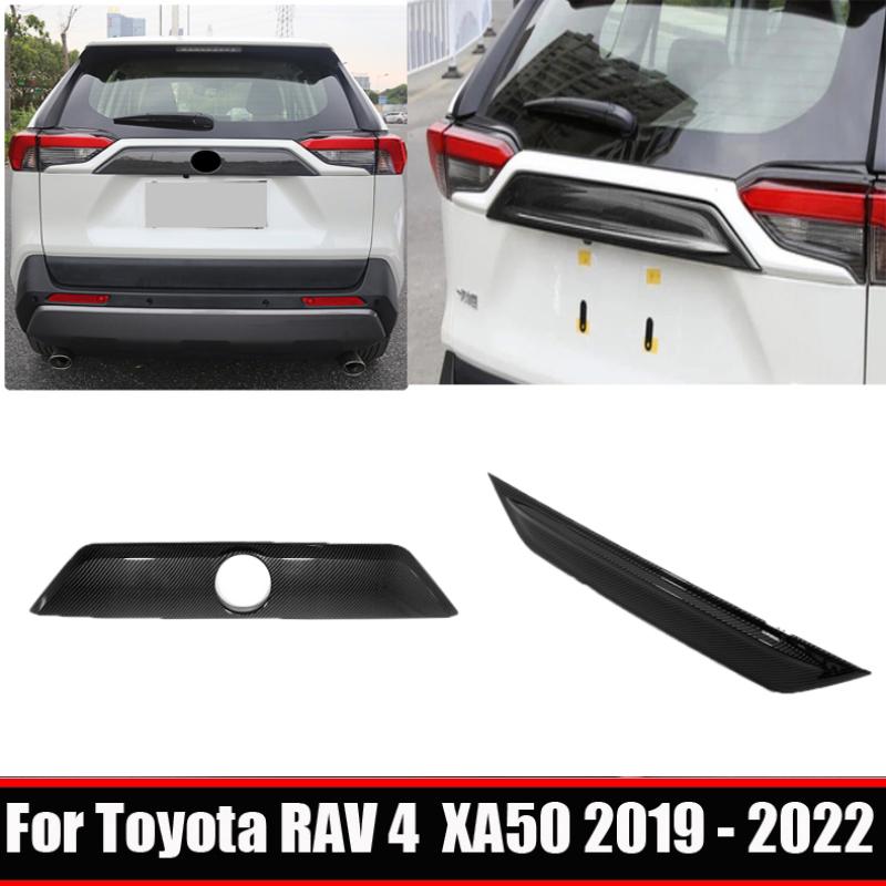 For Toyota RAV4 RAV 4 XA50 - ABS Trunk Tailgate  Anti-Scratch Patch Cover Rear Door License Decorative Bright Strip