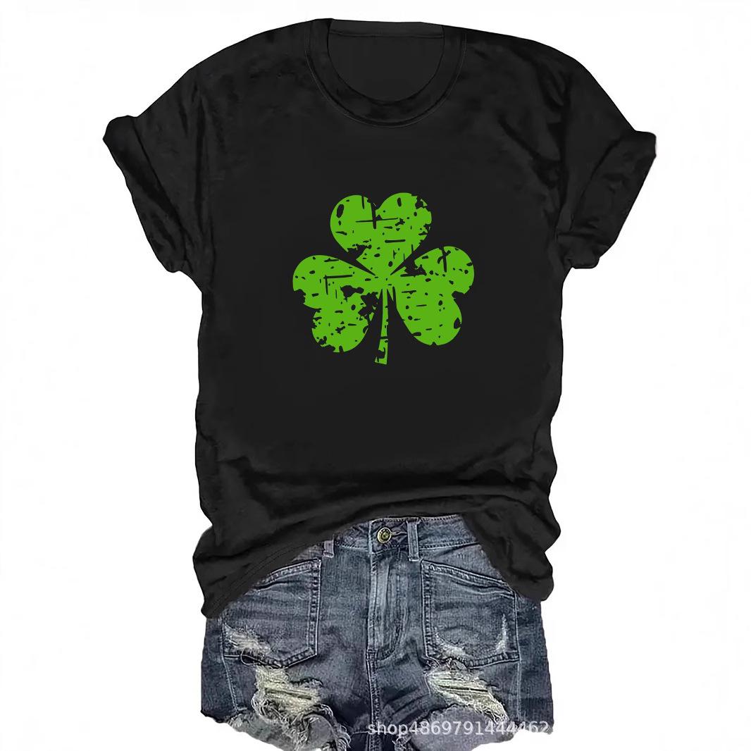 

Women s Fashion Round Neck T-Shirt for Cross-border Trade Large