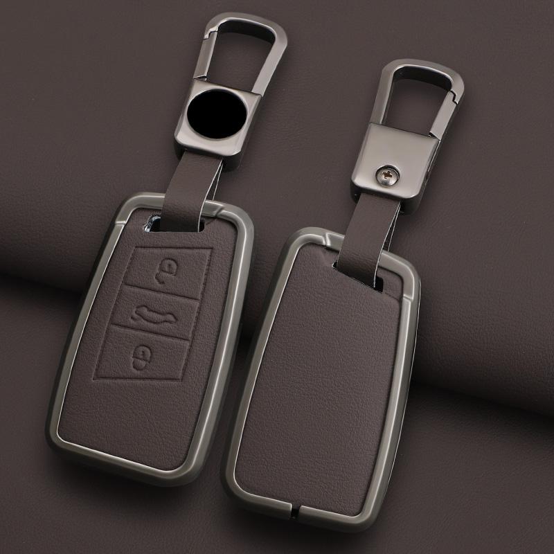 Zinc alloy car key cover, suitable for Volkswagen Passat B8, Tiguan, Skoda Kodiaq, Fabia, Caracal, Opel Astra, SEAT car keychain