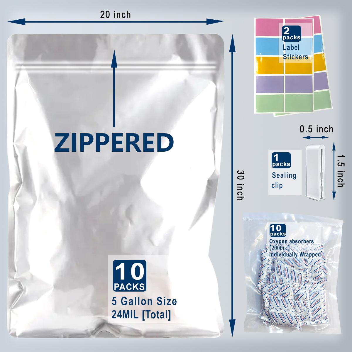 120 Mylar maisi pārtikas uzglabāšanai ar