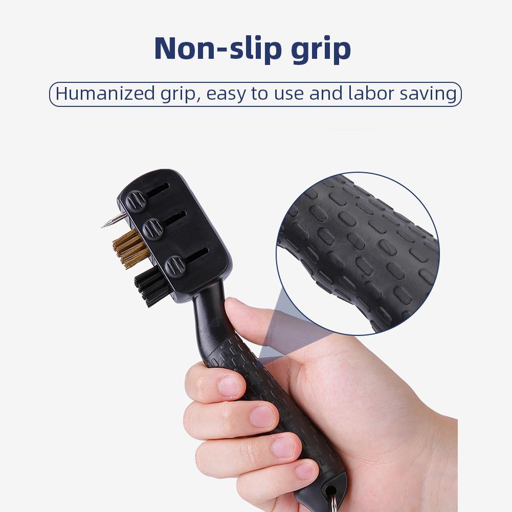 Einziebares Mehrzweck-Golfschläger-Reinigungswerkzeug Golfschlägerbürste Golfschläger-Reinigungskit Mit Golf-Rillen-Schärfwerkzeug