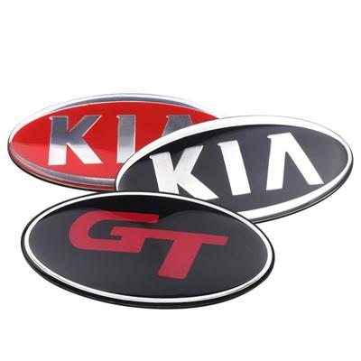 8.5*4.3cm Aluminiowa Naklejka z Emblematem Naklejka na Środek Kierownicy Samochodowej Dla K2 K3 K5 KX5 GT Rio Optima Sorento Akcesoria