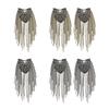 Beaded Shoulder Epaulets Handmade Shoulder Jewelry Tassels Epaulettes Clothing Accessories Epaulet Shoulder Brooches