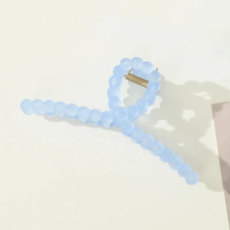 

Прозрачные заколки для волос с когтями для женщин и девочек, летние милые заколки для волос в форме краба, заколки для волос, головные уборы, аксессуары для вечеринок, заколки для волос синий