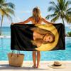 ABBA Fashion Beach Towel Portable Soft Quick Dry Towel For Swimming Camping Holiday Use