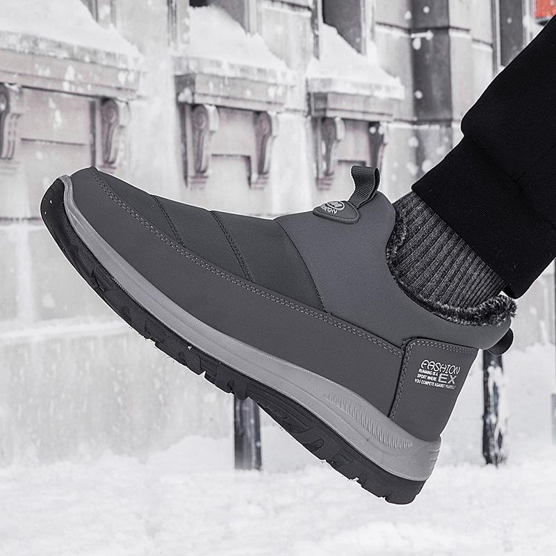 Winter Men Boots For Women Pu Leather Waterproof Sneakers Man Climbing Casual Shoes Unisex Outdoor Hiking Boots Fast Shipping