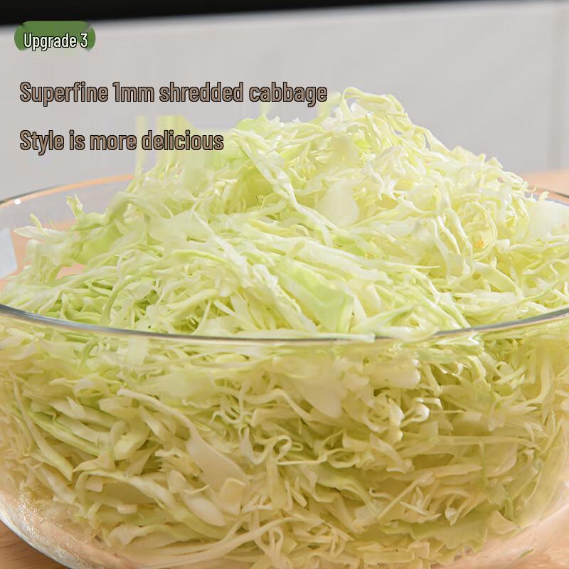 Multifunction Vegetable Slicer Shredder with Hand Guard