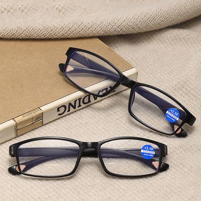 Hochwertige Unisex Alterssichtige Lesebrille Herren Heißer Verkauf Brille Brillen Damen 1.0-4.0 Beliebte Vergrößerungs Hyperopie Lesebrille Blaulichtfilter Perlen
