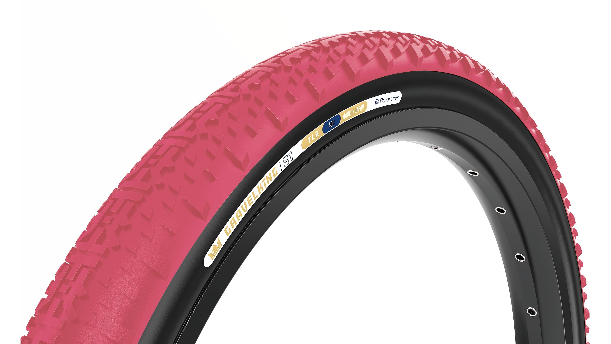 

Panaracer Gravel King X1 700x45C Tubeless Ready Cranberry/Black F745-GKX1-CR-B2
