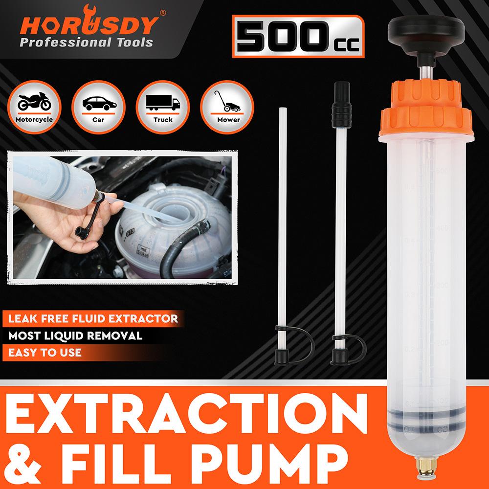 200CC Car Oil Fluid Extractor Portable Needle Tube Automotive Fuel Brake Liquid Extraction Transfer Filling Syringe Car Oil Pump