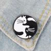 Meow Cat Kindergarten Enamel Pins Box Kitten Hugging Cats Badge Custom Brooch Bag Clothes Lapel Pin Cartoon Animal Jewelry Gift