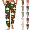 Men's Christmas Printed Thermal Pajama Pants for Winter Sleepwear