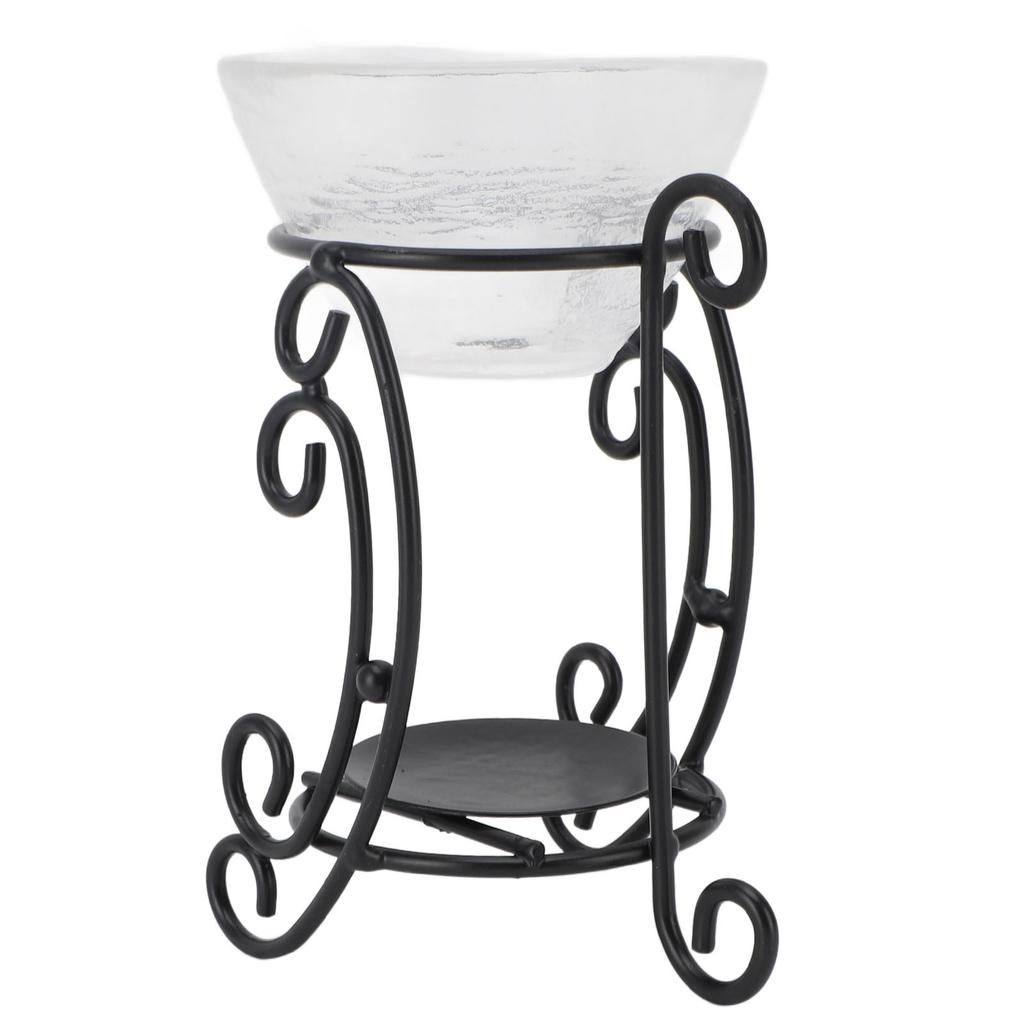 Essential Oil Burner Metal Iron Glass Vintage Home Decoration Tealight Candle Holder Wax Warmer Oil Burner
