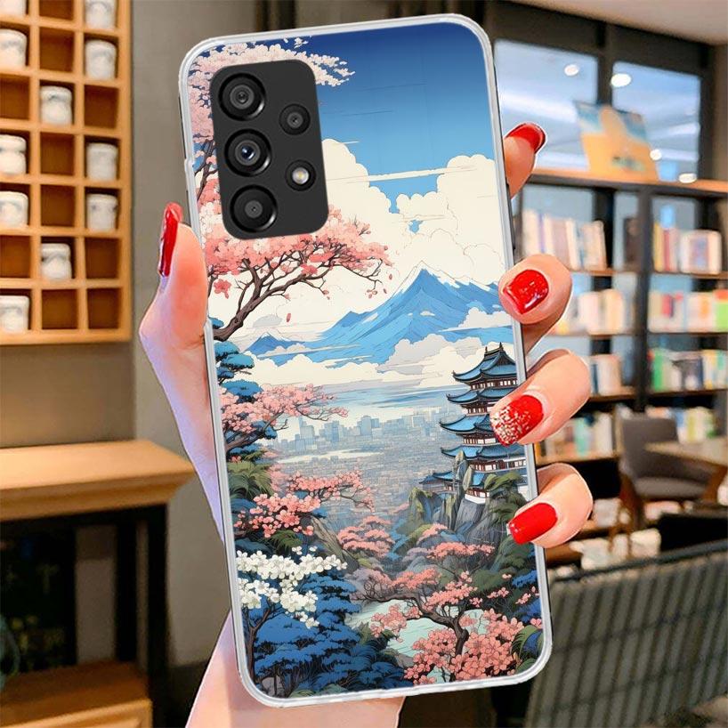 Anime Aesthetic Scenery Phone Case For Samsung Galaxy A17 A37 A57 A16 A26 A36 A56 A15 A25 A35 A55 A14 A24 A34 A54 A13 A23 A33 A5