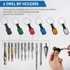 21/42Pcs 1/4 Inch Hex Shank Screwdriver Bit Holder Zinc Alloy Bit Rod Key Chain Adapter Drill Bit Quick Replacement Portable Han