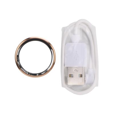 Smart Ring Movement Tracks 50 Meters Water Resistant Lightweight Aluminium Alloy Sports Ring
