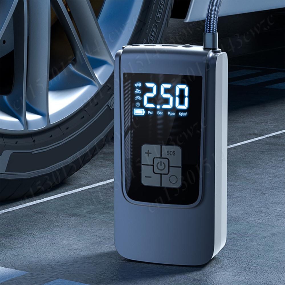 

Smart Air Compressor Air Pump 7.4/12V Car Tire Inflator 150PSI Portable Tyre Inflator 6000mAh Cordless Tire Pump for Motorcycle