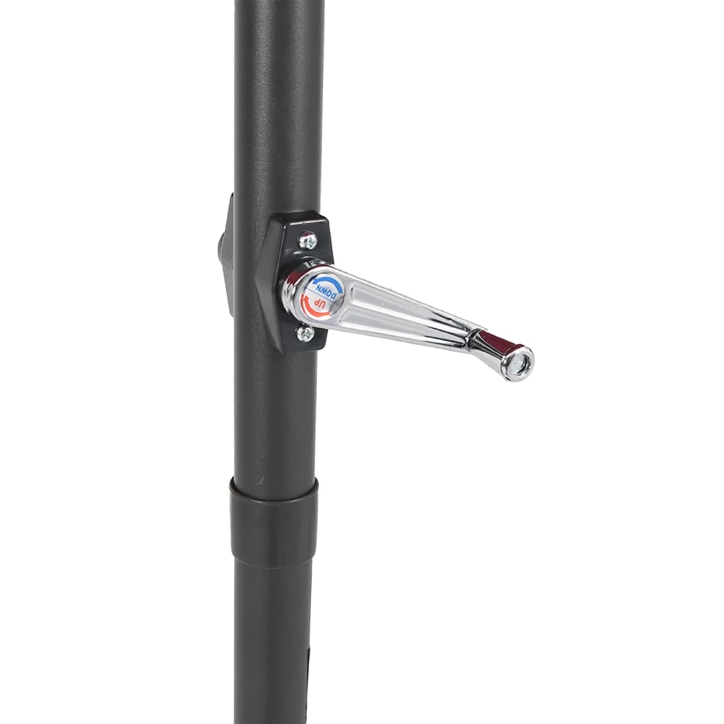 Vidaxl Garden Parasol On Steel Pole, White, 288X288X225 Cm