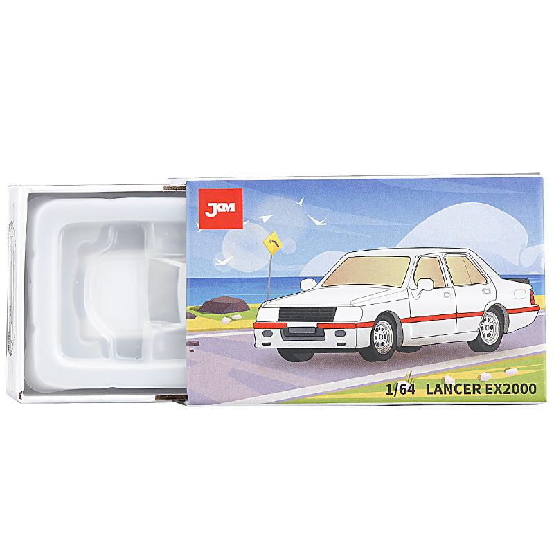 Modelo Miniatura 1/64 Mitsubishi Lancer EX2000 Turbo Coche de Juguete de Aleación Fundición a Presión 1/64 JKM Vehículo Clásico Ruedas Libres Colección Regalo