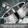 Stainless Steel Multi-Function Steamer Basket Kitchen Steaming Rack for Cooking Buns Eggs Seafood Vegetable Food Steamer Cooking