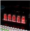 E-commerce Desktop Nixie Tube-Style Alarm Clock with Network Sync and Timer, Creative Design, No Assembly Required