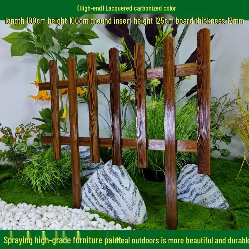 Outdoor Garden Decorative Wooden Picket Fence for Yard and Flower Beds
